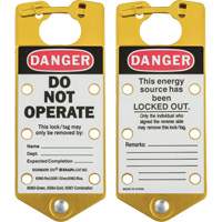 Labeled Lockout Hasps, Yellow Chandler Sales