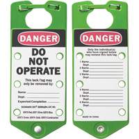 Labeled Lockout Hasps, Green Chandler Sales