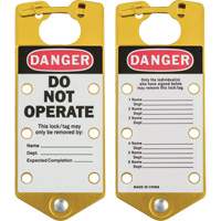 Labeled Lockout Hasps, Yellow Chandler Sales