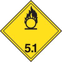 TDG Shipping Labels, Class 5.1, Oxidizing Substances, Paper Chandler Sales