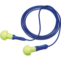 Bouchons d'oreilles d&eacute;tectables E-A-R Push-ins, Avec cordon, Taille unique, Vrac - Sac en poly, NRR dB NRR 28 dB Chandler Sales