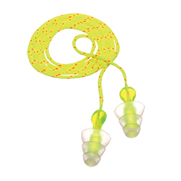 E-A-R Tri-Flange Reusable Earplugs, Corded, Bulk - Polybag, 26 dB NRR, One-Size Chandler Sales