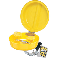 Douche oculaire/faciale avec couvercle, Installation Socle, Bol Plastique Chandler Sales