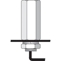Tiges de s&eacute;curit&eacute; pour support porte-drapeau, usage intensif - accessoires & pi&egrave;ces de rechange Chandler Sales