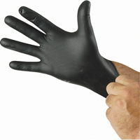 N-Dex&reg; Nighthawk Gloves, Small, Nitrile, 4-mil, Powder-Free, Black Chandler Sales
