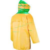 Neo-Slick Chemical & Acid Resistant Rain Jacket, Small, Yellow, Neoprene Chandler Sales