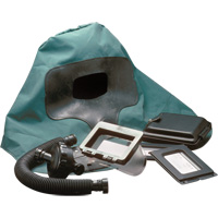 Cagoule &agrave; longueur d'&eacute;paule pour respirateur &agrave; adduction d'air Abrasi-Blast, Moyen, Coiffe souple, Bavette Simple Chandler Sales