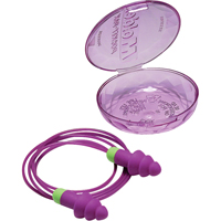 Rockets&reg; Reusable Earplugs, Corded, Bulk - Plastic Case, 27 dB NRR, One-Size Chandler Sales