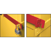 Sure-Grip&reg; Ex High Security Flammable Safety Cabinets, 45 gal., 2 Door, 43" W x 65" H x 18" D Chandler Sales