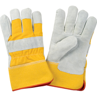 Gants d'ajusteur doubl&eacute;s pour l'hiver de premi&egrave;re qualit&eacute;, Grand, Paume en Cuir de vache refendu, Doublure en Molleton de mousse Chandler Sales