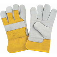 Premium Winter-Lined Fitters Gloves, Medium, Split Cowhide Palm, Foam Fleece Inner Lining Chandler Sales