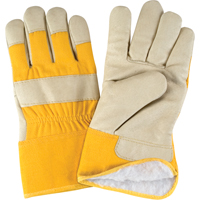 Winter-Lined Fitters Gloves, Large, Grain Pigskin Palm, Boa Inner Lining Chandler Sales