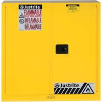 Sure-Grip&reg; Ex Flammable Storage Cabinets, 30 gal., 2 Door, 43" W x 44" H x 18" D Chandler Sales