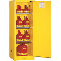 Armoire de s&eacute;curit&eacute; pour produits inflammables EX Slimline Sure-Grip , 22 gal., 1 Porte(s), 23,25" La x 65" h x 18" p Chandler Sales