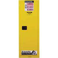 Armoire de s&eacute;curit&eacute; pour produits inflammables EX Slimline Sure-Grip , 22 gal., 1 Porte(s), 23,25" La x 65" h x 18" p Chandler Sales