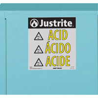 Armoires de s&eacute;curit&eacute; pour acides & produits corrosifs avec doublure ChemCor, 22 gal., 35" x 35" x 22" Chandler Sales