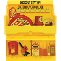 Deluxe Lockout Stations, Aluminum Padlocks, 32 Padlock Capacity, Padlocks Included Chandler Sales