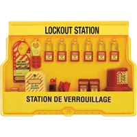 Electrical Focus Lockout Stations, Thermoplastic Padlocks, 16 Padlock Capacity, Padlocks Included Chandler Sales