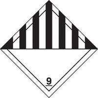 TDG Shipping Labels, Class 9, Miscellaneous Dangerous Goods, Paper Chandler Sales