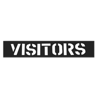 Pochoirs pour parc de stationnement, Anglais, 12" Chandler Sales