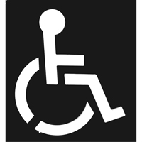 Pochoirs pour parc de stationnement, Anglais, 37" x 43" Chandler Sales