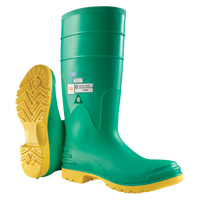 Bottes aux genoux Hazmax 16", PVC, Embout Acier, Pointure 14, Semelle R&eacute;sistant aux perforations Chandler Sales