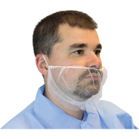 Mesh Beard Nets, Polyester, White Chandler Sales