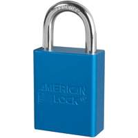 Cadenas de s&eacute;curit&eacute; American Lock, Bleu, Cl&eacute;s identiques, Aluminium, Largeur de 1-1/2" Chandler Sales