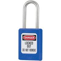 Cadenas de s&eacute;curit&eacute; S31 Zenex, Bleu, Cl&eacute;s identiques, Thermoplastique, Largeur de 1-3/8" Chandler Sales