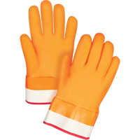 Gants doubl&eacute;s pour l'hiver r&eacute;sistants aux produits chimiques, Taille Grand/9, 10" lo, PVC, Doublure en Molleton de mousse, Gant de calibre hiver Chandler Sales