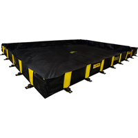 Rigid-Lock QuickBerm&reg;, 2990 US gal. Capacity, 20' W x 20' L x 12" H, Stake Wall Chandler Sales