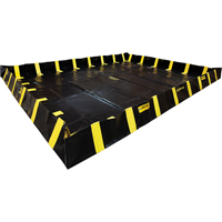 QuickBerm&reg; Containment Berm with Inside Wall Supports, 2990 US gal. Capacity, 20' W x 20' L x 12" H, Snap-Up Bracket Chandler Sales