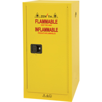Armoire pour produits inflammables, 16 gal., 1 Porte(s), 23" La x 44" h x 18" p Chandler Sales