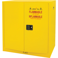 Armoire pour produits inflammables, 30 gal., 2 Porte(s), 43" La x 44" h x 18" p Chandler Sales