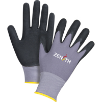 Gants ZX-1 de premi&egrave;re qualit&eacute; compatibles avec les &eacute;crans tactiles, 11/2T-Grand, R&ecirc;vetement Nitrile/Mousse de nitrile, Calibre 15, Enveloppe en Nylon Chandler Sales