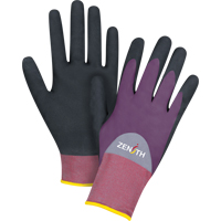 Gants enduits de premi&egrave;re qualit&eacute; ZX-2, 9/Grand, R&ecirc;vetement Nitrile/Mousse de nitrile, Calibre 18, Enveloppe en Nylon Chandler Sales