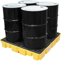 Poly-Slim-Line Spill Pallet without Drain, 66 US gal. Spill Capacity, 49" x 49" x 8.75" Chandler Sales
