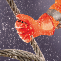 Polar Grip&reg; 23-700 Gloves, 9/Large, PVC Coating, Nylon Shell Chandler Sales