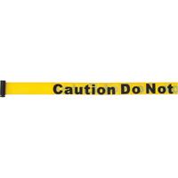 Tape Cassettes for Build-Your-Own Crowd Control Barriers, Caution Do Not Enter, 7', Yellow Tape Chandler Sales