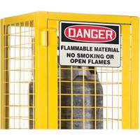 Armoire de s&eacute;curit&eacute; pour cylindres de gaz conforme aux normes de la CSA, nbre de bouteilles: 2, 17" , 17" , 69" , Jaune Chandler Sales