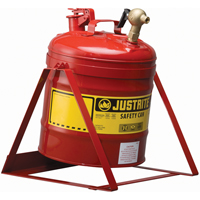 Laboratory Safety Can with Faucet, Type I, Steel, 5 US gal., Red, FM Approved Chandler Sales