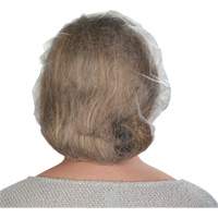 Non-Woven Bouffant Caps, Polypropylene, 21"/Large, White Chandler Sales