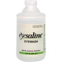 Saline Eyewash Bottles, Full Bottle, 8 oz. Chandler Sales