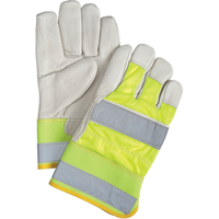 Yellow High-Visibility Superior Warmth Fitters Gloves, Large, Grain Cowhide Palm, Thinsulate Inner Lining Chandler Sales