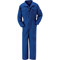 Flame-Resistant Premium Coveralls, Size 38, Royal Blue, 5.1 cal/cm² Chandler Sales