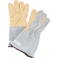 Standard-Duty Snug Wrist Work Gloves, Large, Grain Cowhide Palm Chandler Sales