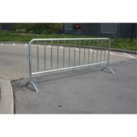 Barri&egrave;re portative, Emboîtables, 102" lo x 40" h, Argent Chandler Sales