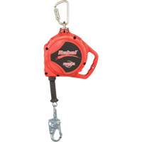 Rebel Self Retracting Lifeline, 33', Galvanized Steel, Swivel Chandler Sales