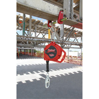 Rebel Self Retracting Lifeline, 33', Galvanized Steel, Swivel Chandler Sales