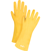Gants &agrave; fini rugueux et r&eacute;sistants aux produits chimiques, Taille 9, 14" lo, PVC, Doublure en Interlock, 47-mil Chandler Sales